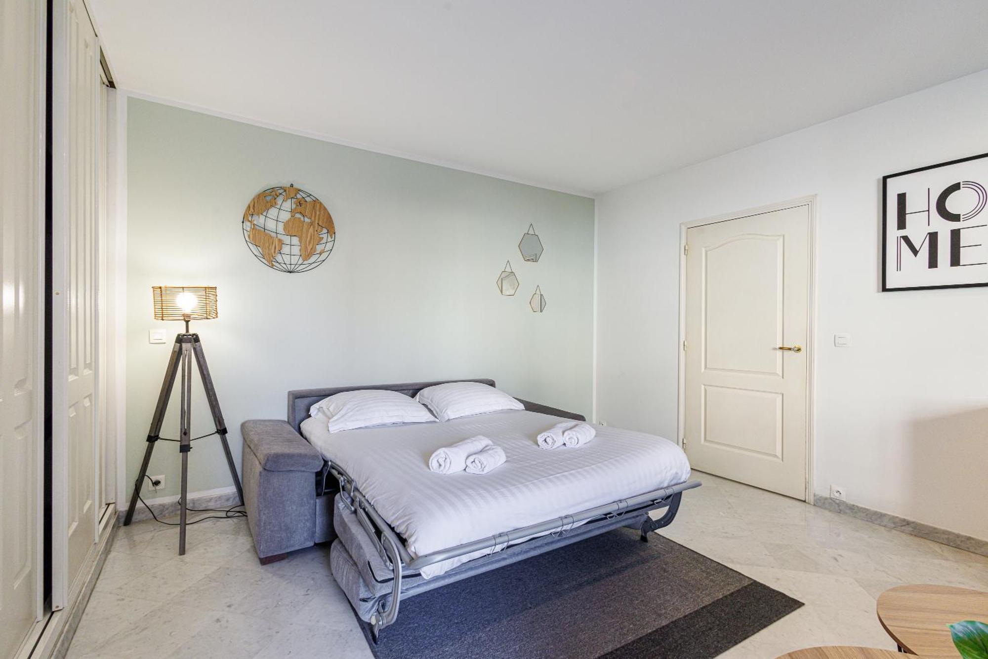 Le Victoria, Elegant T2 Au Bord Des Plages, Piscine, Sauna Menton Exterior foto